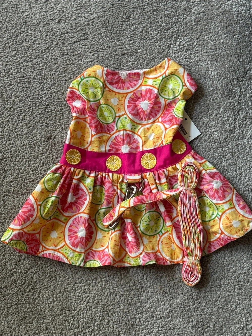 Doggie Design Citrus Slice Harness Dress!